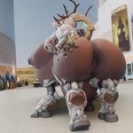 anthro anus belly big_belly big_breasts big_butt breasts butt female genitals horn huge_breasts huge_butt machine nipples pregnant pregnant_female pregnant_taur pussy solo anonymousfm blender_eevee blizzard_entertainment overwatch orisa_(overwatch) reindeer_orisa_(overwatch) omnic robot taur 1:1 3d_(artwork) blender_(artwork) digital_media_(artwork) hi_res