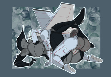 aircraft anthro balls big_balls big_breasts big_penis black_vulva bodily_fluids breastfeeding breastfeeding_during_sex breasts chrome_body cum cum_inside cum_on_body duo female female_penetrated from_front_position genital_fluids genitals holding_leg huge_balls impact_lines impregnation impregnation_attempt impregnation_kink impregnation_risk legs_up looking_at_viewer machine male male/female male_penetrating male_penetrating_female mating_press mature_female ovum penetration penis presenting raised_leg red_eyes sex sperm_cell vehicle vulva meru3647 zephyr_(a12) aircraft_humanoid animate_inanimate humanoid living_aircraft living_machine living_vehicle absurd_res hi_res