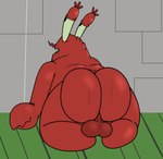 all_fours anthro anus balls big_butt bouncing_balls bouncing_butt bubble_butt butt genitals huge_butt male male_anthro mature_anthro mature_male nude_anthro nude_male open_mouth presenting presenting_hindquarters red_body red_skin shaking_butt solo twerking rokie38 nickelodeon spongebob_squarepants mr._krabs arthropod crab crustacean decapoda malacostracan marine 2024 2d_animation animated hi_res lol_comments