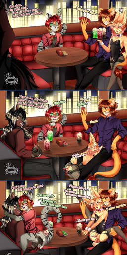 anal anal_penetration andromorph anthro balls betting beverage black_body blush bodily_fluids bunny_costume cafe card city cityscape clothing costume duo embarrased_horny fellatio furniture genitals group intersex leg_grab loser male male/male night on_lap oral penetration penile penis playboy_bunny public public_sex raised_leg sex sitting_on_lap size_difference spread_legs spreading staff_member stealth_sex stripes table tan_body text tongue toy under_table vaginal vaginal_penetration white_body pancakebunny kasha_(rakiya) pancake_(pancakebunny) rakiya sammy_(sammydalion) domestic_cat felid feline felis lagomorph leporid lion mammal pantherine rabbit absurd_res comic english_text hi_res