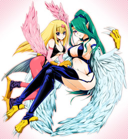 avian blonde_hair breasts chiyo_(no3baki) claws duo feathered_wings female green_hair hair hair_over_eye harpie_girl harpie_queen harpy long_hair looking_at_viewer monster pointy_ears ponytail purple_eyes talons wings yu-gi-oh
Rating: Questionable
Score: 3
User: AnacondaRifle
Date: May 14, 2014 avian blonde_hair breasts chiyo_(no3baki) claws duo feathered_wings female green_hair hair hair_over_eye harpie_girl harpie_queen harpy long_hair looking_at_viewer monster pointy_ears ponytail purple_eyes talons wings yu-gi-oh
Rating: Questionable
Score: 3
User: AnacondaRifle
Date: May 14, 2014