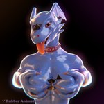 anthro breast_grab breast_squish breasts clothing female hand_on_breast latex latex_clothing latex_skinsuit rubber_clothing skinsuit solo squish tight_clothing rubber_(artist) bandai_namco digimon mythology guilmon_(furromantic) digimon_(species) dragon guilmon lizard mythological_creature mythological_scalie reptile scalie 1:1 3d_(artwork) digital_media_(artwork) hi_res