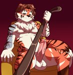 anthro first_person_view genitals leash leash_pull leashed_pov male nude penis solo zairuz ramen_(noodelicious) ailurid felid hybrid mammal pantherine red_panda tiger absurd_res hi_res