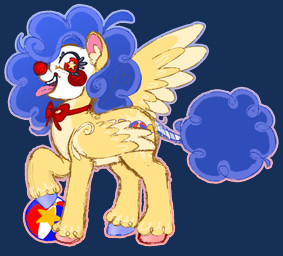 clown clown_makeup clown_nose female feral hooves jiggy_junebug_[stariibat] solo star_eyes tongue tongue_out wings stariibat hasbro my_little_pony mythology fan_character equid equine horse mammal mythological_creature mythological_equine pegasus pony alpha_channel