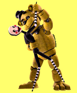 3_toes ambiguous_gender anthro black_body bow_tie clothing dancing duo eyebrows feet glowing glowing_eyes hat headgear headwear looking_at_another machine male male/ambiguous on_model raised_eyebrow simple_background striped_arms striped_legs surprised toes top_hat yellow_background yellow_body zelyonka five_nights_at_freddy's five_nights_at_freddy's_2 scottgames golden_freddy_(fnaf) marionette_(fnaf) animatronic bear humanoid mammal robot robot_anthro 3d_(artwork) digital_media_(artwork) full-length_portrait hi_res portrait source_filmmaker_(artwork) watermark