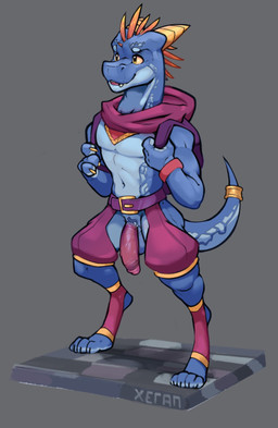 4_fingers 4_toes anthro athletic athletic_male backpack balls blue_body blue_scales blue_skin bottomwear chaps claws clothed clothing crotchless_bottomwear crotchless_clothing crotchless_pants digitigrade feet finger_claws fingers flaccid foreskin genitals grey_background horn humanoid_genitalia humanoid_hands humanoid_penis ineffective_clothing male non-mammal_balls pants penis pink_penis retracted_foreskin scales simple_background solo tail text toe_claws toes sabel_(artist) nameless_character kobold scalie 2021 artist_name hi_res