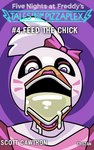 anthro bodily_fluids creepy cum cum_in_mouth cum_inside excessive_cum excessive_genital_fluids female genital_fluids solo chszan_chan five_nights_at_freddy's five_nights_at_freddy's:_security_breach scottgames steel_wool_studios chica_(fnaf) glamrock_chica avian bird absurd_res hi_res