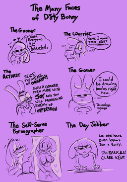 ambiguous_gender anthro eyewear female gaming glasses masturbation meta playing_video_game solo text typing vaginal vaginal_masturbation dirty_bunny dirty_bunny_(character) lagomorph leporid mammal rabbit english_text nonbinary_(lore)