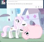 2013 blue_eyes cutie_mark duo english_text equine female feral fleur_de_lis_(mlp) fluffle_puff fluffy friendship_is_magic fur hair horn horse mammal mixermike622 my_little_pony pink_fur pink_hair pony purple_eyes text tumblr unicorn white_fur
Rating: Safe
Score: 5
User: anthroking
Date: February 15, 2014