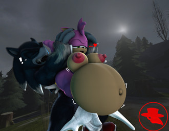 anthro belly big_belly big_breasts blue_body blue_fur bodily_fluids breasts clothing cum cum_inflation cum_inside duo excessive_cum excessive_genital_fluids female female_penetrated full_nelson fur genital_fluids genitals gloves green_eyes hair handwear huge_belly inflation male male/female male_penetrating male_penetrating_female nipples nude penetration penile penis pink_body sex vaginal vaginal_penetration boiboi9999 sega sonic_the_hedgehog_(series) sonic_unleashed amy_rose sonic_the_hedgehog sonic_the_werehog eulipotyphlan hedgehog mammal werecreature wereeulipotyphlan werehog 3d_(artwork) digital_media_(artwork) hi_res source_filmmaker_(artwork)