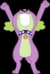 anthro arms_above_head black_nose collar fur green_body green_fur grin legs_above_head male purple_body purple_fur simple_background smile solo spiked_collar spikes transparent_background vector red4567 equestria_girls hasbro my_little_pony spike_(eg) canid canine canis domestic_dog mammal 2019 absurd_res alpha_channel digital_media_(artwork) hi_res