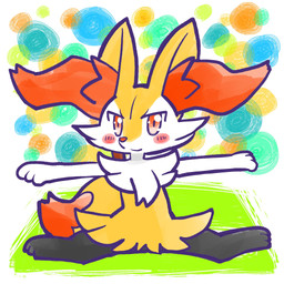 ambiguous_anthro ambiguous_gender anthro arms_out biped blush blush_stickers closed_smile digitigrade dipstick_tail flexible front_view looking_at_viewer markings mouth_closed object_in_tail simple_background sitting smile snout solo splits spread_legs spreading stick stick_in_tail tail tail_markings annyui0611 nintendo pokemon braixen canid generation_6_pokemon mammal pokemon_(species) 1:1 2024 digital_drawing_(artwork) digital_media_(artwork) full-length_portrait hi_res japanese_description portrait translated_description