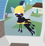 4_arms anthro biped black_body breasts clothed clothing female looking_at_viewer multi_arm multi_limb pupils solo thick_thighs sirredbenjamin hanna-barbera secret_squirrel_show queen_bea arthropod bee hymenopteran insect 2024 hi_res