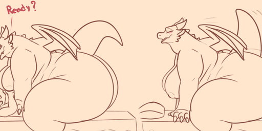 anthro bed big_breasts big_butt blush breasts butt claws cowgirl_position duo female from_front_position furniture gesture hand_gesture hand_on_breast horn huge_butt larger_female looking_at_another looking_pleasured male male/female motion_lines nipples nude on_bottom on_top overweight overweight_anthro overweight_female penetration plap_(sound) sex size_difference smaller_male tail text thumbs_up weight_difference wings razigator mythology dragon kobold mythological_creature mythological_scalie scalie 2025 english_text hi_res