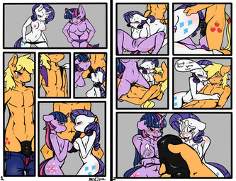 animal_genitalia animal_penis anthro anthrofied ball_suck balls black_penis blush bodily_fluids breasts clothing cowgirl_position crossgender cum cum_on_breasts cum_on_face cutie_mark equine_genitalia equine_penis erection fellatio female freckles from_behind_position from_front_position fur genital_fluids genitals green_eyes group group_sex hair horn kneeling lying male male/female multicolored_hair nipples nude on_back on_bottom on_top oral oral_penetration panties penetration penile penis penis_base purple_body purple_eyes purple_fur purple_hair sex simple_background spread_legs spreading standing straddling sucking tail text threesome tongue tongue_out trio two_tone_hair underwear undressing vaginal vaginal_penetration vulva avante92 friendship_is_magic hasbro my_little_pony mythology applejack_(mlp) rarity_(mlp) twilight_sparkle_(mlp) earth_pony equid equine horse mammal mythological_creature mythological_equine pony unicorn 2012 comic english_text