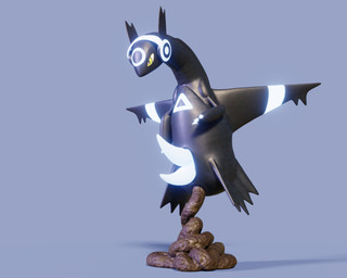 2_penises anus black_body blue_background claws feces feces_on_ground feces_pile feral genitals glowing glowing_body glowing_claws glowing_genitalia glowing_penis glowing_wings male male_pooping midair multi_genitalia multi_penis penis pooping pooping_on_floor scatplay simple_background solo wings yellow_eyes sordidus nintendo pokemon eeveelution generation_2_pokemon generation_3_pokemon hybrid latios legendary_pokemon pokemon_(species) umbreon 5:4