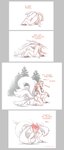 all_fours anthro areola asian_clothing biped border breasts brown_hair butt claws clothing dialogue digitigrade east_asian_clothing female fur grey_border growth hair human_to_anthro ineffective_clothing japanese_clothing kimono kneeling mostly_nude multi_tail navel nipples outside pawpads paws plant pointy_ears possession side_view simple_background sitting sitting_on_ground smile solo species_transformation standing tail tail_growth text torn_clothing transformation transformation_sequence tree white_background white_body white_fur strawberrytfs canid canine fox humanoid mammal 2019 absurd_res artist_name colored comic english_text hi_res sequence shaded story story_in_description