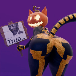 big_butt butt cat_tail clothing female for_a_head glitter holding_object holding_sign jack-o'-lantern looking_at_viewer looking_back pumpkin_head purple_background rear_view shaking_butt sign simple_background skinsuit solo text thick_thighs tight_clothing ogtamarindo twilightv0ids_(modeler) epic_games fortnite nelson_mandela spice_(fortnite) felid feline humanoid mammal object_head 1:1 3d_(artwork) 3d_animation animated digital_media_(artwork) english_text meme
