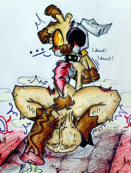 animal_genitalia animal_penis anthro balls blood bodily_fluids bone brown_body brown_fur collar equine_genitalia equine_penis erection exposed_bone exposed_flesh exposed_guts exposed_intestines exposed_muscle exposed_organs eyelashes female fingers fungus fur genital_fluids genitals gore guts hair hooves intersex intersex/female intestines looking_at_viewer multicolored_body multicolored_fur mushroom nude organs peeing penis rib_cage skull skull_head solo spiked_collar spikes sweat tusks urine yellow_eyes yellow_sclera stikkerz microsoft minecraft mojang xbox_game_studios domestic_pig mammal piglin suid suine sus_(pig) undead zombie zombified_piglin digital_media_(artwork)