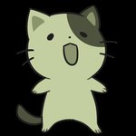 ambiguous_gender biped black_eyes black_nose open_mouth paws solo standing tail whiskers flavia-elric domestic_cat felid feline felis mammal 1:1 2018 animated digital_media_(artwork) green_theme low_res short_playtime