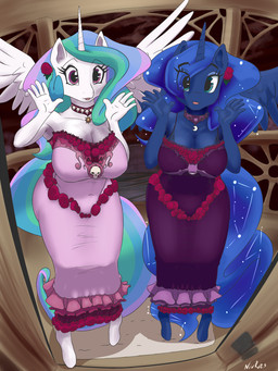 anthro anthrofied breasts crobat dress duo equine female friendship_is_magic horn horse my_little_pony nintendo nivrozs pokémon pony princess_celestia_(mlp) princess_luna_(mlp) smile video_games winged_unicorn wings
Rating: Safe
Score: 17
User: KrzykaczNerwus
Date: November 05, 2013