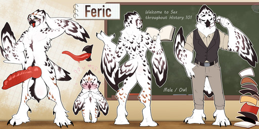 anthro balls beak biped blush bottomwear butt claws clothed clothed_anthro clothed_male clothing erection eyewear feathers feet front_view fully_clothed fully_clothed_anthro fully_clothed_male genitals glasses male nude nude_anthro nude_male penis rear_view smile solo standing tail text toes tongue topwear wings cocoline_(artist) avian bird owl 2026 absurd_res digital_drawing_(artwork) digital_media_(artwork) english_text hi_res model_sheet