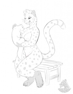 anthro anthro_on_feral anthro_pred areola bestiality blush breasts duo female feral feral_prey imminent_vore licking licking_lips male male/female nipples nude scruff_grab simple_background sitting spots tongue tongue_out white_background nolow sci_the_cheetah cheetah felid feline mammal mustelid otter 2017 greyscale hi_res monochrome sketch