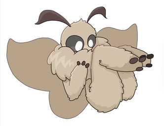 ambiguous_gender antennae_(anatomy) anthro black_eyes black_sclera butt fluffy fur hand_on_chest insect_wings lepidopteran_wings looking_down presenting presenting_hindquarters side_view simple_background solo spread_wings tan_body tan_fur white_background wings nobuddy fluff_(nobuddy) arthropod insect lepidopteran moth hi_res
