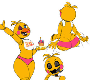 5_fingers ambiguous_penetration anthro beak bedroom_eyes bib black_sclera blue_eyes butt chair_position clothed clothing duo eyelashes eyeshadow faceless_character faceless_male female fingers from_behind_position licking licking_lips looking_at_viewer machine makeup male male/female medium_butt narrowed_eyes on_model one_eye_closed open_mouth open_smile panties penetration pink_clothing pink_panties pink_underwear purple_eyeshadow rosy_cheeks seductive segmented_arms segmented_body sex sharp_teeth simple_background skimpy smile teeth thick_thighs tongue tongue_out underwear white_background white_eyes wide_hipped_anthro wide_hipped_female wide_hips wink winking_at_viewer yellow_body impstripe five_nights_at_freddy's five_nights_at_freddy's_2 scottgames cupcake_(fnaf) toy_chica_(fnaf) animatronic avian bird chicken galliform phasianid robot 2025 digital_drawing_(artwork) digital_media_(artwork) hi_res