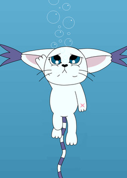 big_ears blue_eyes bubble cat cute digimon drowning ear_tuft feline fur gatomon lazyorangecat long_tail mammal scar solo water whiskers white_fur
Rating: Safe
Score: 0
User: BushyTailHugger
Date: February 24, 2014
