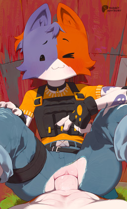 abdominal_bulge anthro blush bodily_fluids bottomwear bulletproof_vest butt claws clothed clothing collar day denim denim_bottomwear denim_clothing detailed_background duo female female_penetrated finger_claws fingerless_gloves first_person_view flat_chested fur genital_fluids genitals gesture gloves hair hand_gesture handwear jeans male male/female male_penetrating male_penetrating_female male_pov noseless nude one_eye_closed pants penetration penile penile_penetration penis penis_in_vagina sex smile tattoo torn_bottomwear torn_clothing torn_jeans torn_pants v_sign vaginal vaginal_penetration vulva wink rabbitadvisory epic_games fortnite cate_meowdy meowscles calico_cat domestic_cat felid feline felis mammal absurd_res digital_media_(artwork) hi_res cousins_(lore) incest_(lore)
