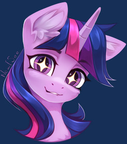 bite biting_lip ear_tuft female feral horn looking_at_viewer solo tuft wingding_eyes unluckymireille friendship_is_magic hasbro my_little_pony mythology twilight_sparkle_(mlp) equid equine mammal mythological_creature mythological_equine unicorn alpha_channel headshot_portrait hi_res portrait