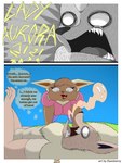 3:4 absurd_res anthro breasts brown_body brown_eyes brown_fur canid canine clothed clothing comic dialogue digital_drawing_(artwork) digital_media_(artwork) duo eevee eeveelution elizabeth_venizee english_text fainted female flamberry_(artist) flareon franklin_flare fur generation_1_pokemon giving_up_the_ghost hair hi_res male male/female mammal nintendo open_mouth pokemon pokemon_(species) scared scared_face simple_background soul soul_release teeth text worried_face
