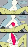 absurd_res anthro antlers anus balls big_balls big_penis bodily_fluids comic cum cum_in_pussy cum_inside dialogue english_text expansion faceless_character faceless_male genital_expansion genital_fluids genital_growth genitals growth hi_res horn intersex intersex/male jackalope kyle_(topazknight) lagomorph male maleherm maleherm/male mammal penetration penis penis_expansion penis_growth pull_out raised_tail sex tail text topazknight transformation vaginal vaginal_penetration