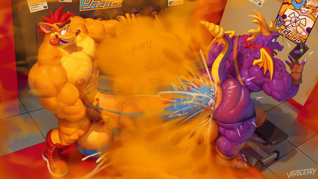 abs anal anal_vore anus balls big_balls big_butt big_penis bodily_fluids butt claws clothed clothing cum cum_drip cum_in_ass cum_inside cum_on_ground cum_through_thong dripping electronics fart fart_cloud fart_fetish farting_on_another farting_on_penis farting_while_penetrated genital_fluids genitals gym horn huge_balls huge_butt huge_penis hyper hyper_balls hyper_genitalia hyper_penis male male/male male_penetrated male_penetrating male_penetrating_anthro male_penetrating_male muscular muscular_arms muscular_male muscular_thighs nipples pecs penetration penis phone puffy_anus purple_body purple_scales scales sex size_difference smaller_male thong thong_only topless underwear underwear_only vein veiny_penis vore weights wings voidlesky activision bandai_namco crash_bandicoot_(series) digimon mythology spyro_the_dragon crash_bandicoot spyro veegrowmon bandicoot digimon_(species) dragon mammal marsupial metaletemon mythological_creature mythological_scalie scalie 16:9 crossover hi_res widescreen
