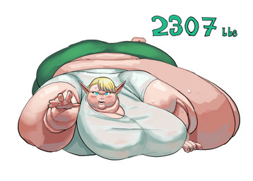 5_fingers belly belly_expansion big_belly big_breasts big_butt biped blonde_eyebrows blonde_hair blue_clothing blue_eyes blue_shirt blue_topwear blush blush_lines bodily_fluids bottomwear breasts butt chubby_cheeks cleavage clothed clothed_female clothed_humanoid clothing double_chin expansion eyebrow_through_hair eyebrows fat_arms female female_humanoid fingers flabby_arms flabby_legs fully_clothed fully_clothed_female fully_clothed_humanoid green_bottomwear green_clothing green_pants hair huge_arms huge_belly huge_breasts huge_butt humanoid_pointy_ears hyper hyper_belly hyper_butt immobile light looking_at_viewer lying midriff morbidly_obese morbidly_obese_female morbidly_obese_humanoid not_furry number obese obese_female obese_humanoid on_front open_mouth overweight overweight_female overweight_humanoid pants pointy_ears reaching_towards_viewer shirt short_hair simple_background solo stated_weight sweat sweaty_face tan_body tan_skin teeth topwear translucent translucent_hair weight_gain weight_gain_drive white_background wide_hipped_female wide_hipped_humanoid wide_hips comedii plus-sized_elf elfuda_(plus-sized_elf) elf humanoid 2025 absurd_res colored digital_drawing_(artwork) digital_media_(artwork) english_description full-length_portrait hi_res lighting portrait shaded