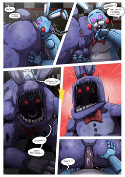 4_fingers anal anthro anthro_on_anthro ball_fondling balls big_butt blue_body blue_fur blush bow_tie buckteeth butt butt_grab dialogue duo faceless femboy fingers floor fondling fur genitals glowing glowing_eyes green_eyes hand_on_butt huge_butt imminent_anal josou_seme machine male male/male motion_lines open_mouth oral overweight overweight_anthro overweight_male perineum profanity pupils purple_body purple_fur purple_perineum red_bow_tie red_cheeks red_eyes rimming sex short_tail smile speech_bubble tail teeth text thick_thighs tile tile_floor tile_wall wall_(structure) white_body white_fur white_inner_ear wiping_mouth teastuff five_nights_at_freddy's five_nights_at_freddy's_2 scottgames toy_bonnie_(fnaf) withered_bonnie_(fnaf) animatronic lagomorph leporid mammal rabbit robot 2025 comic english_text
