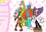 anthro armor beard bobthetanuki brown_body brown_fur clothed clothing cuphead_(game) djimmi_the_great doki_doki_literature_club! dr._kahl dragon facial_hair fur genie green_body grim_matchstick group hair hat headgear headwear helmet human humanoid male mammal murid murine mustache mythological_creature mythological_scalie mythology parody partially_clothed purple_hair rat red_body red_skin rodent scalie team_salvato werner_werman