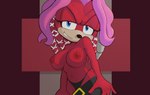 anthro areola blue_eyes breasts clothed clothing female hair looking_at_viewer nipples panties pink_hair red_body smile solo topless underwear undressing spikeybluething archie_comics sega sonic_the_hedgehog_(archie) sonic_the_hedgehog_(comics) sonic_the_hedgehog_(series) lien-da echidna mammal monotreme hi_res