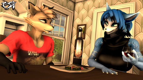 alcohol anthro beverage big_breasts black_body black_clothing black_crop_top black_fur black_highlights black_shirt black_topwear blue_body blue_fur blue_hair breasts brown_body brown_fur brown_hair clothed clothed_anthro clothed_female clothed_male clothing container crop_top cup drinking_glass duo female fluffy food fur glass glass_container glass_cup hair highlights_(coloring) male multicolored_body multicolored_fur multicolored_hair shirt sushi t-shirt teal_eyes text topwear two_tone_body two_tone_fur two_tone_hair white_body white_fur wine wine_glass yellow_eyes psikokinetic warfaremachine_(modeler) nintendo star_fox krystal_(star_fox) psiko_(psikokinetic) canid canine canis fox jackal mammal 16:9 2024 3d_(artwork) absurd_res digital_media_(artwork) english_text hi_res source_filmmaker_(artwork) widescreen stepmother_(lore) stepmother_and_stepchild_(lore) stepmother_and_stepson_(lore) stepparent_(lore) stepparent_and_stepchild_(lore) stepparent_and_stepson_(lore) stepson_(lore)