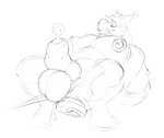 animal_genitalia anthro ball_stretching balls big_balls big_pecs big_penis buttplug genitals huge_pecs knot male muscular muscular_anthro muscular_male nipple_piercing nipple_plugs nipple_ring nipples pecs penis piercing plug_(sex_toy) ring_piercing sex_toy simple_background solo stretched_urethra thick_penis urethra urethral urethral_plug white_background griffonshaped mythology dragon mythological_creature mythological_scalie scalie digital_drawing_(artwork) digital_media_(artwork) monochrome sketch