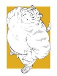 anthro belly biped bottomwear clothing humanoid_hands kemono male moobs nipples overweight overweight_male shorts solo yuzpoco felid mammal pantherine tiger 2022 3:4 hi_res