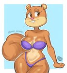 4_fingers anthro arm_support bare_shoulders big_breasts big_eyes biped black_eyebrows blue_background blush blush_lines border bra breasts brown_body brown_breasts brown_ears brown_eyes brown_fur brown_tail buckteeth closed_smile clothed clothed_anthro clothed_female clothing curled_tail curved_eyebrows extended_arm eyebrows eyelashes female fingers fur fur_tuft glistening glistening_body glistening_bra glistening_breasts glistening_clothing glistening_eyes glistening_fur glistening_legs glistening_nose glistening_underwear hip_dips humanoid_hands iris legs_together light_body light_fur logo long_eyelashes looking_at_viewer monotone_background monotone_body monotone_fur mouth_closed multicolored_body multicolored_fur outline pink_nose pupils purple_bra purple_clothing purple_thong purple_underwear red_blush simple_background skimpy skimpy_underwear smile smiling_at_viewer solo standing strapless_bra strapless_clothing strapless_underwear tail teeth text thick_thighs thin_eyebrows thong three-quarter_view tuft two_tone_body two_tone_breasts two_tone_face two_tone_fur underwear white_body white_border white_breasts white_fur white_inner_ear white_outline wide_hipped_anthro wide_hipped_female wide_hips greenpotato nickelodeon spongebob_squarepants sandy_cheeks grey_squirrel mammal rodent sciurid tree_squirrel 2025 artist_logo artist_name digital_drawing_(artwork) digital_media_(artwork) hi_res portrait three-quarter_portrait