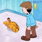 anthro breakdancing clothed clothing dancing detailed_background duo fur humor inside male markings music orange_body orange_fur striped_body striped_fur striped_markings striped_tail stripes tail tail_markings setispaghetti sound_warning cat_breakdancing_meme garfield_(series) intense_(band) only_you_(song) garfield_the_cat jon_arbuckle domestic_cat felid feline felis human mammal 1:1 2022 2d_animation animated long_playtime loop low_res meme signature sound webm