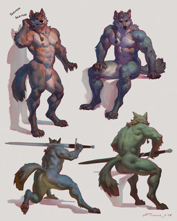 5_fingers abs amaric anthro bulge butt druid fingers fur holding_object magic_user male melee_weapon muscular muscular_male nipples nude pecs simple_background solo standing sword tail tribal_spellcaster vein veiny_muscles weapon taran_fiddler canid canine canis mammal wolf 2024 4:5 hi_res signature