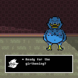anthro beak blue_body blue_feathers bodily_fluids creepy detailed_background eyewear feathers fur glasses jumpscare looking_at_viewer male moobs morbidly_obese morbidly_obese_anthro morbidly_obese_male navel nightmare_fuel nipples non-mammal_navel non-mammal_nipples nude nude_anthro nude_male obese obese_anthro obese_male open_mouth overweight overweight_anthro overweight_male smile solo text unexpected where_is_your_god_now yellow_beak noteleks deltarune undertale_(series) berdly avian bird eldritch_abomination mammal 1:1 2025 animated digital_media_(artwork) english_text pixel_(artwork) short_playtime sound video