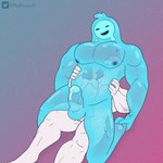 anal anal_penetration anthro balls blue_body blue_penis bodily_fluids cum cum_inside cumshot duo ejaculation erection fur genital_fluids genitals hair horn humanoid_genitalia humanoid_penis male male/male male_penetrated male_penetrating male_penetrating_male muscular muscular_anthro muscular_male nipples not_furry nude open_mouth orgasm pecs penetration penis pink_hair sex simple_background slime smile translucent translucent_body white_body white_fur unibro_pi epic_games fortnite mythology rippley_(fortnite) unibro_pi_(character) equid equine goo_creature goo_humanoid humanoid mammal mythological_creature mythological_equine unicorn 1:1 absurd_res digital_media_(artwork) hi_res