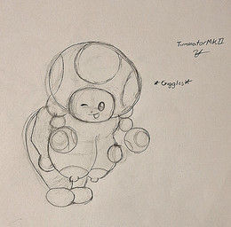 bent_over big_breasts breasts chibi female fungus holding_breast mushroom one_eye_closed shortstack tongue tongue_out wink terminatormkii mario_bros nintendo toadette elemental_creature elemental_humanoid fungi_fauna fungi_humanoid humanoid mushroom_humanoid toad_(mario) hi_res traditional_media_(artwork)