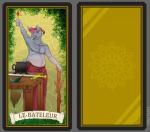 belly candle card card_template clothing cloud feathers fire forest fortune_telling fur grey_body grey_fur hat headgear headwear holding_candle holding_object magic_user magician major_arcana male medieval melee_weapon nipples open_mouth outside overweight overweight_male plant roman_numeral simple_background solo staff sword tarot tarot_card text the_magician_(tarot) tree weapon witch lupelongo mammal 2020 digital_media_(artwork) french_text translated