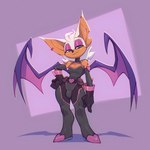 anthro bulge clothed clothing crossgender ear_piercing ear_ring femboy ftm_crossgender green_eyes looking_at_viewer male piercing ring_piercing solo tight_clothing wings bigdad sega sonic_the_hedgehog_(series) rogue_the_bat_(nikkikaji) rouge_the_bat bat mammal 2025